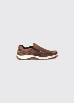 Yacht Men's Slip-On Deck Shoe - Donkey Brown